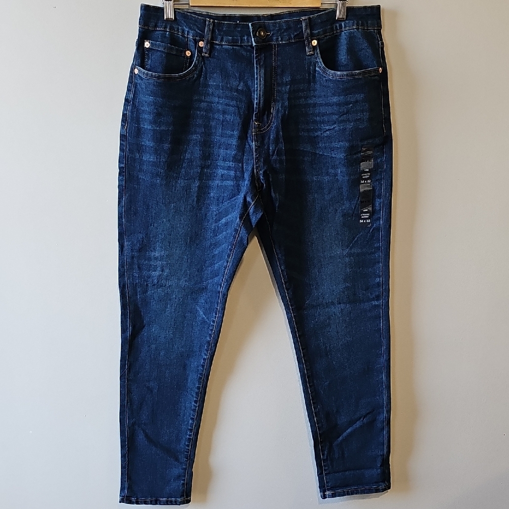 Aeropostale 34x32 Dark Blue Athletic Skinny Jeans